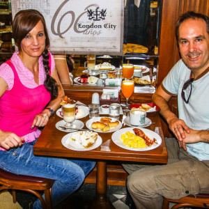 Unsere Tafel im London City Café