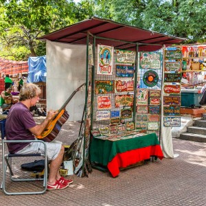 Künstler am Plaza Dorrego Künstler am Plaza Dorrego