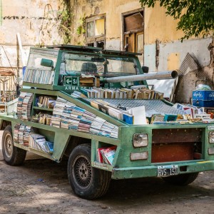 Ein Bücherpanzer zur Leseförderung Ein Bücherpanzer zur Leseförderung