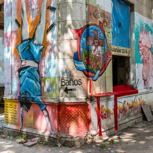 Bunte Graffitis überall Bunte Graffitis überall