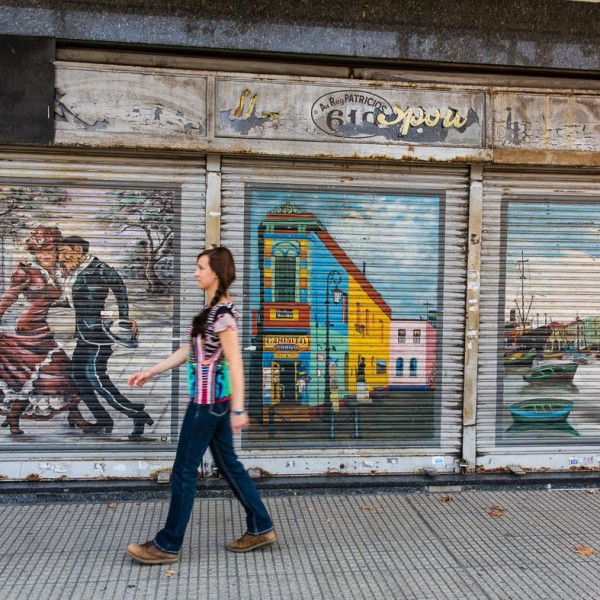 Auf dem Weg nach La Boca Auf dem Weg nach La Boca