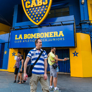 Franky vor dem Stadion der Boca Juniors Franky vor dem Stadion der Boca Juniors