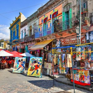 Typische Szene aus La Boca Typische Szene aus La Boca