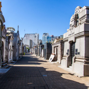 Grüften auf dem Friedhof Recoleta