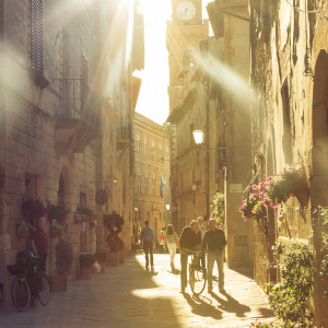 In den Straßen von Pienza In den Straßen von Pienza