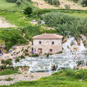 Die Sinterbecken in Saturnia Die Sinterbecken in Saturnia