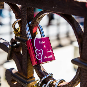 Unser Liebesschloss auf der Ponte Vecchio