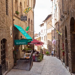 Schmale Gassen in Volterra