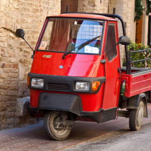 Piaggio Ape, den sieht man hier überall