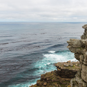 Immer entlang der Steilküste