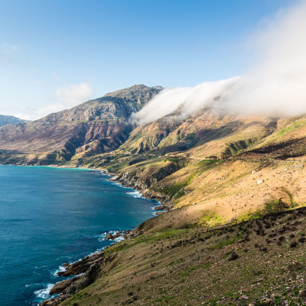 Nebelschwaden am Chapman's Peak Drive