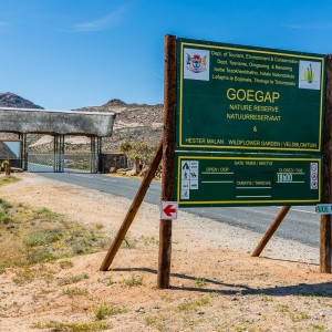 Eingang zum Goegab Nature Reserve Eingang zum Goegab Nature Reserve
