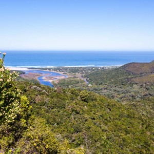 Panoramablick auf die Lagune von Nature's Valley