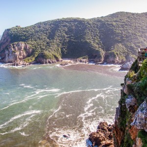 Oben auf einem der Knysna Heads