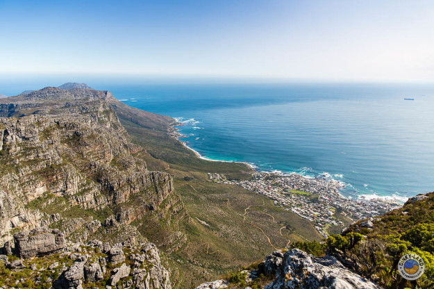 Blick vom Tafelberg auf Camps Bay