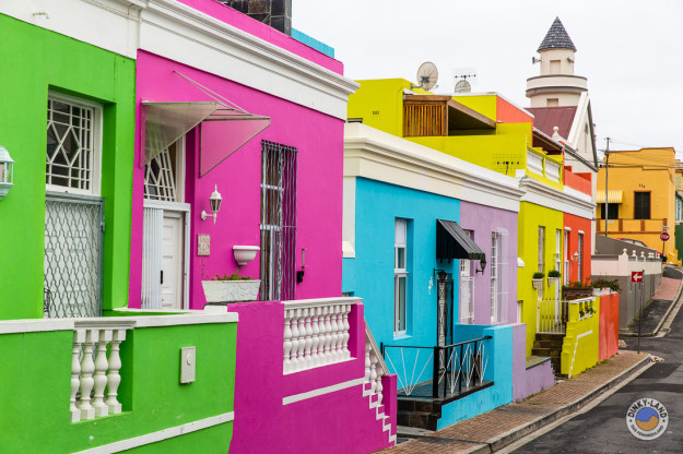 Bunte Häuser im Bo-Kaap Viertel