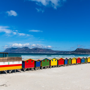Strandhäuser in Muizenberg Strandhäuser in Muizenberg