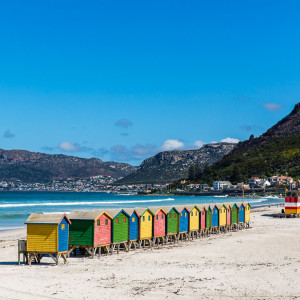 Strandhäuser in Muizenberg Strandhäuser in Muizenberg