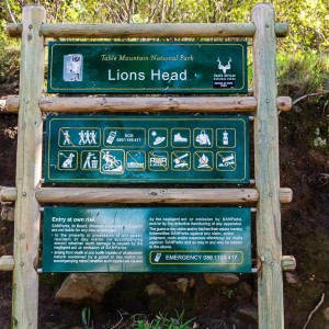 Trailhead zum Lions Head Trailhead zum Lions Head