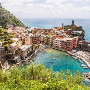Vernazza vom Wanderweg aus