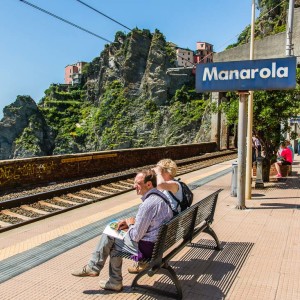 Am Bahnhof von Manarola