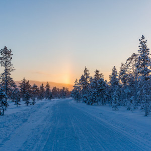 Mit dem Motorschlitten rund um Levi Mit dem Motorschlitten rund um Levi