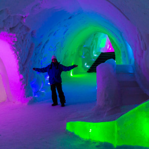 In der Luvattumaa Ice Gallery