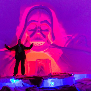 Star Wars Figuren in der Luvattumaa Ice Gallery