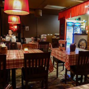 Abendessen im Pfannkuchenhaus Pannukakkutalo Abendessen im Pfannkuchenhaus Pannukakkutalo