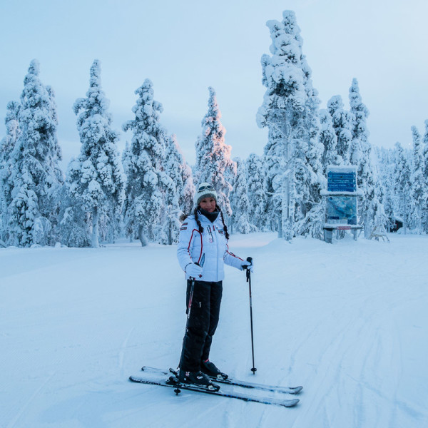 Nadine auf den Pisten von Levi Nadine auf den Pisten von Levi