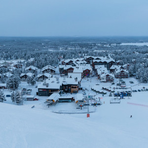 Blick auf das Örtchen Levi Blick auf das Örtchen Levi