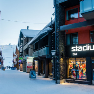 Fußgängerzone in Levi