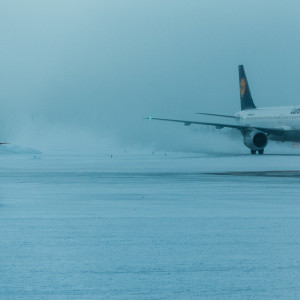 Die Maschine wird zum Parkplatz gewunken
