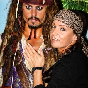 Posing mit Captain Sparrow Posing mit Captain Sparrow