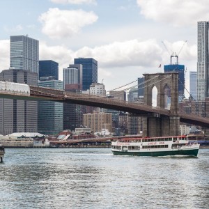 Skyline mit der Brooklyn Bridge Skyline mit der Brooklyn Bridge