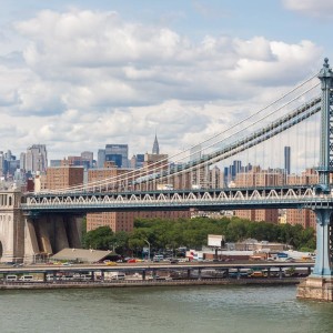Skyline mit der Brooklyn Bridge Skyline mit der Brooklyn Bridge