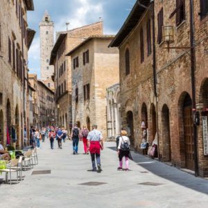 In den Gassen von San Gimignano In den Gassen von San Gimignano