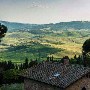 Aussicht von Pienza auf das Val D'Orcia