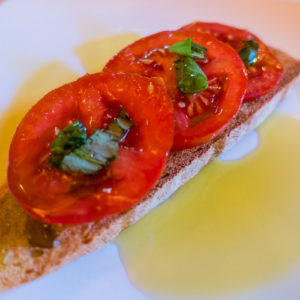 leckeres Bruschetta in der Trattoria Di Fiorella