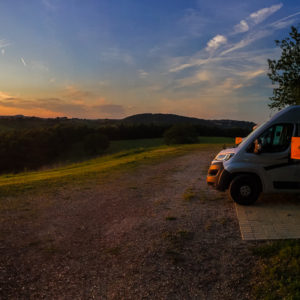 Sonnenuntergang am Campingplatz Sonnenuntergang am Campingplatz