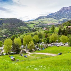 Der Campingplatz von oben