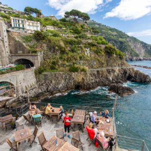 Panoramablick in Riomaggiore Panoramablick in Riomaggiore