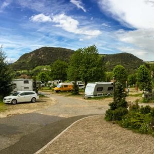 Auf dem Campingplatz Seiser Alm