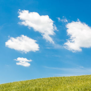 Schönwetterwolken in der Toskana
