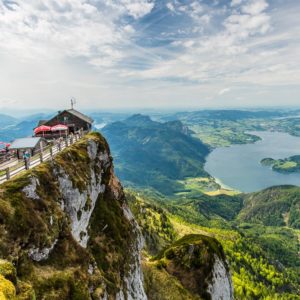 Postkartenmotiv auf dem Schafberg