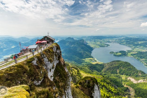 Postkartenmotiv auf dem Schafberg