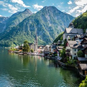 Der Postkartenblick auf Hallstatt Der Postkartenblick auf Hallstatt