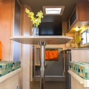 Die Bimobil Kabine von innen