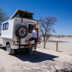 Unser Stellplatz in Okaukuejo Unser Stellplatz in Okaukuejo