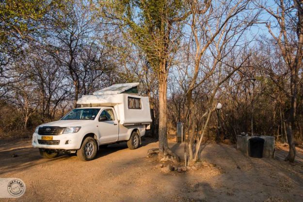 unser Stellplatz an den Popa Falls